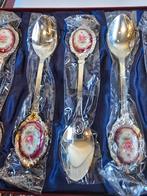 Zilveren Lepeltjes met Roosjes - Set van 6, Antiek en Kunst, Ophalen of Verzenden