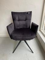 Stoelen / eetkamerstoelen velvet antraciet draaibaar, Verzenden, Nieuw, Grijs, Vijf, Zes of meer stoelen