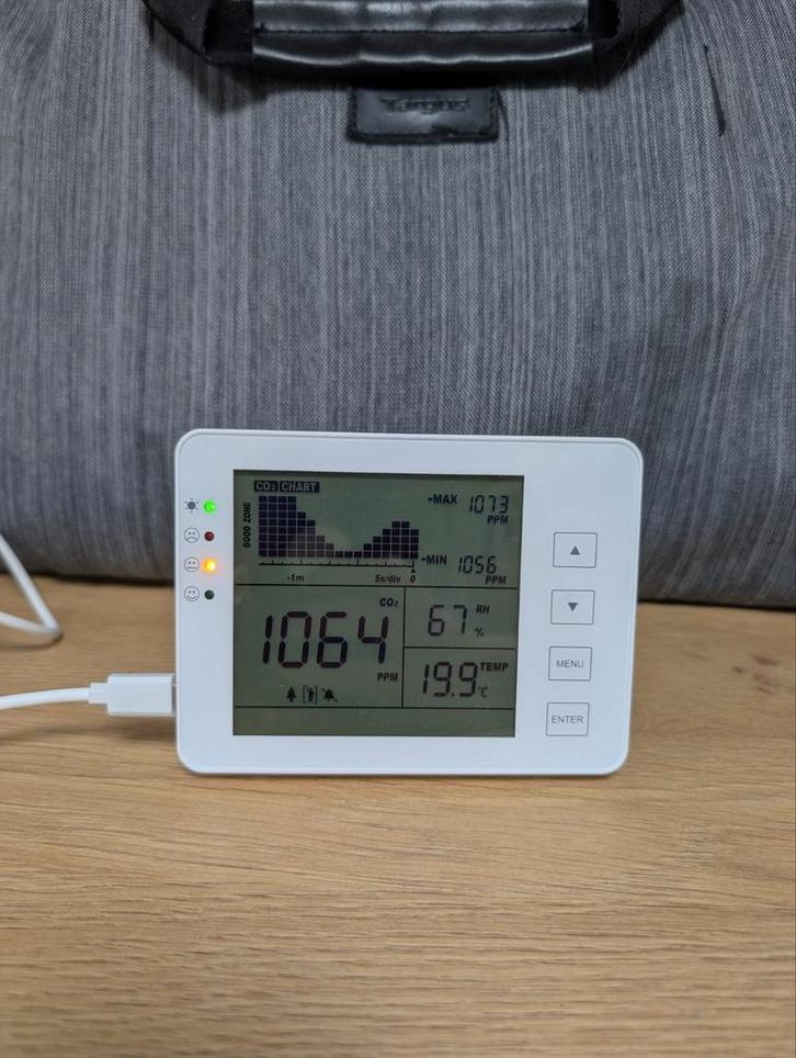 CO2 meter (TFA Dostmann AIRCO2NTROL 5000), Witgoed en Apparatuur, Overige Witgoed en Apparatuur, Zo goed als nieuw, Ophalen of Verzenden