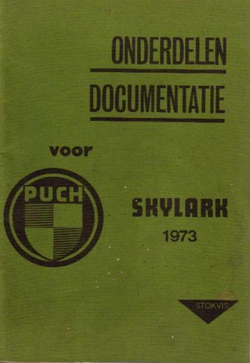 Puch SKYLARK onderdelenlijst 1973 bromfiets (5994z) beschikbaar voor biedingen