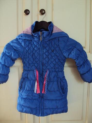 Winterjas meisje blauw 92/98 Jilly langer model