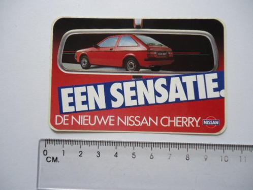 sticker Nissan Cherry auto rai oldtimer retro car japan, Verzamelen, Stickers, Verzenden