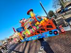 Carnavalswagen Trein met wagon en 3 poppen, Ophalen, Gebruikt