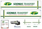 Vrachtauto decal 1:50 Soonius Transport Poeldijk ( type 2 ), Hobby en Vrije tijd, Modelauto's | 1:50, Verzenden, Nieuw, Bus of Vrachtwagen