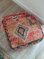 Marrokaanse berber kelim poef/zitkussen van wol 65x65 cm, Ophalen, Vierkant, 50 tot 75 cm, 50 tot 75 cm