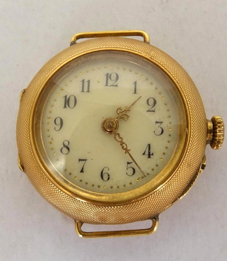 Goud 14K antiek horloge of dames polshorloge zonder band, Sieraden, Tassen en Uiterlijk, Antieke sieraden, Overige typen, Goud