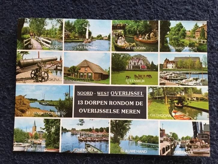 Belt Schutsloot Kalenberg Dwarsgracht Blokzijl Genemuiden, Verzamelen, Ansichtkaarten | Nederland, Gelopen, Overijssel, 1980 tot heden