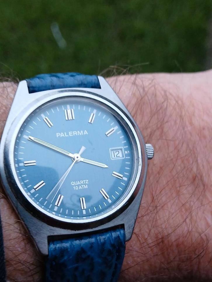 Palerma Quartz Horloge - Jaren 70 - Nieuwe Band, Sieraden, Tassen en Uiterlijk, Overige Accessoires, Gebruikt, Ophalen of Verzenden