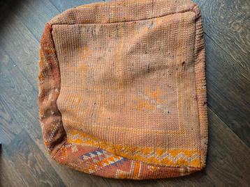 Nieuwe Marokkaanse berber wollen kelim, vloerkussen poef  beschikbaar voor biedingen