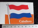 sticker caballero vlag nederland NL, Verzenden, Zo goed als nieuw, Merk