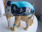 Beschilderde Houten Olifant - Decoratief Beeld, Ophalen of Verzenden