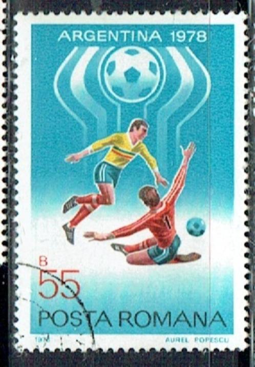 Roemenië 1978 WK Voetballen, Postzegels en Munten, Postzegels | Europa | Overig, Gestempeld, Overige landen, Ophalen of Verzenden