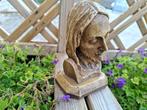 hand gemaakte hout snijwerk houten hooft van jozef, Antiek en Kunst, Antiek | Religie, Ophalen of Verzenden
