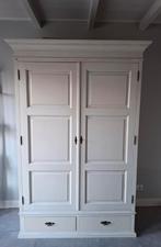 Landelijke linnenkast / kledingkast met lades, Huis en Inrichting, Kasten | Kledingkasten, Gebruikt, 100 tot 150 cm, 200 cm of meer