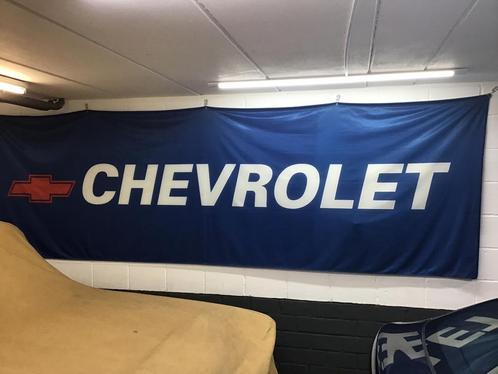 Chevrolet Dealer Banner, Vlag voor in garage, Auto diversen, Overige Auto diversen, Ophalen