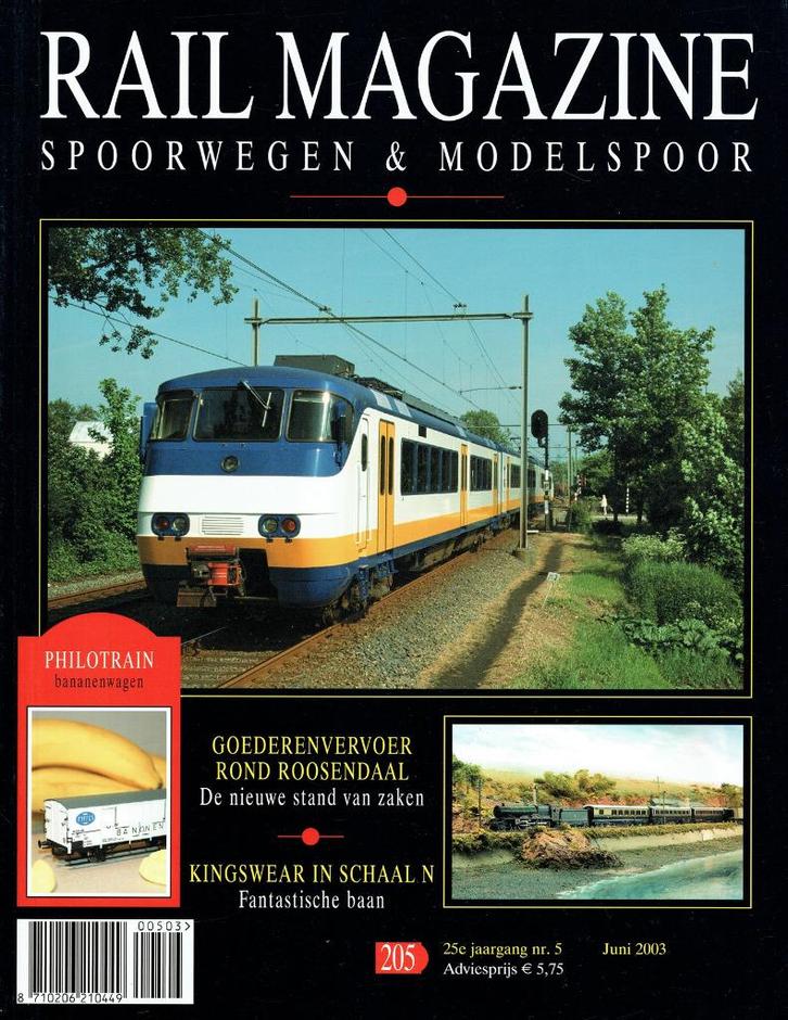 Rail Magazine Spoorwegen & Modelspoor 2003 nr. 205, Boeken, Vervoer en Transport, Gelezen, Trein, Verzenden