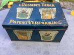 Winkelblik V.ROSSEM’S TABAK PATENT VERPAKKING TABA-ZEEPAARD, Verzamelen, Blikken, Ophalen of Verzenden, Gebruikt, Overige, Overige merken