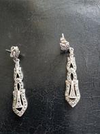 Prachtige oorbellen met markasietjes gemerkt zilver, Sieraden, Tassen en Uiterlijk, Antieke sieraden, Verzenden, Zilver, Oorbellen