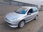 Peugeot 206 1.6 16V SW 2005 Grijs NWE APK! DISTRI NIEUW!, Auto's, Voorwielaandrijving, 40 €/maand, Zwart, 4 cilinders