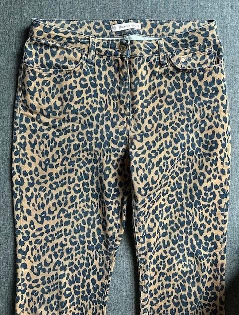 Studio Anneloes Elvira leopard denim trousers - maat xs, Kleding | Dames, Broeken en Pantalons, Zo goed als nieuw, Maat 34 (XS) of kleiner