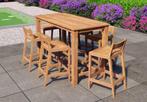 Teak tuinset Barset, 6 zitplaatsen, Teakhout, Nieuw, Ophalen of Verzenden