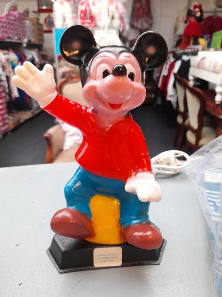Oude mickey mouse lamp, Verzamelen, Disney, Zo goed als nieuw, Beeldje of Figuurtje, Mickey Mouse, Ophalen of Verzenden
