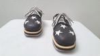 Zwart-witte “Stars and Stripes” Veterschoenen, Kleding | Heren, Schoenen, Overige kleuren, Overige typen, Ophalen of Verzenden