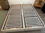 IKEA bed met elektrisch verstelbare lattenbodems, Huis en Inrichting, Slaapkamer | Bedden, Ophalen, Wit, Tweepersoons, 200 cm