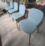Ikea Karlpletter Eetkamerstoelen - 4 stuks, Huis en Inrichting, Stoelen, Ophalen, Blauw, Zo goed als nieuw, Metaal