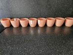 bloempot kweekpotjes 6x 11x9cm ecopots terra cotta, Tuin en Terras, Kunststof, Rond, Nieuw, Tuin
