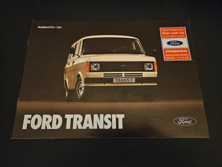 Brochure Ford Transit 1980, Boeken, Auto's | Folders en Tijdschriften, Zo goed als nieuw, Ford, Ophalen of Verzenden