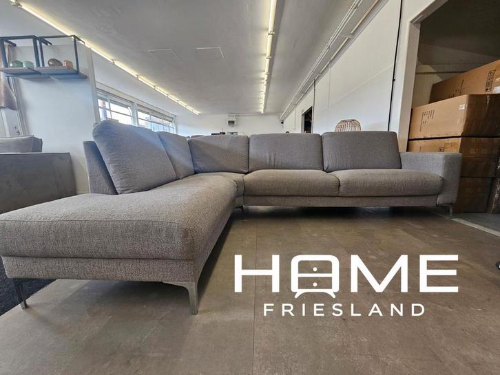 Hoekbank - Grijs, Huis en Inrichting, Banken | Voetenbanken en Poefen, Zo goed als nieuw, 125 cm of meer, 125 cm of meer, Rechthoekig