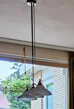 Mooie Hanglamp met 3 Lampen, Ophalen, 50 tot 75 cm, Zo goed als nieuw, Glas