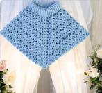 Poncho lichtblauw, Verzenden, Nieuw, Jongetje of Meisje