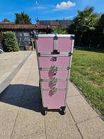 Roze Visagie Kofferset, Ophalen, Zo goed als nieuw, Roze, Hardcase