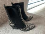 Cowboy laarsjes Nieuw met studs. Maat 36., Zwart, Lage of Enkellaarzen, Nieuw, Ophalen of Verzenden