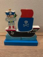 Houten stapel puzzel piraat, Hema, Ophalen of Verzenden, Gebruikt, Overige typen