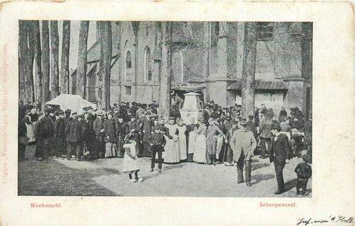 (701-242-023) Scherpenzeel Weekmarkt, Verzamelen, Ansichtkaarten | Nederland, Gelderland, Verzenden