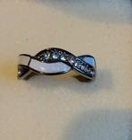Opaal ring maat 17.5mm, Zwart, Nieuw, Ophalen of Verzenden, 17 tot 18