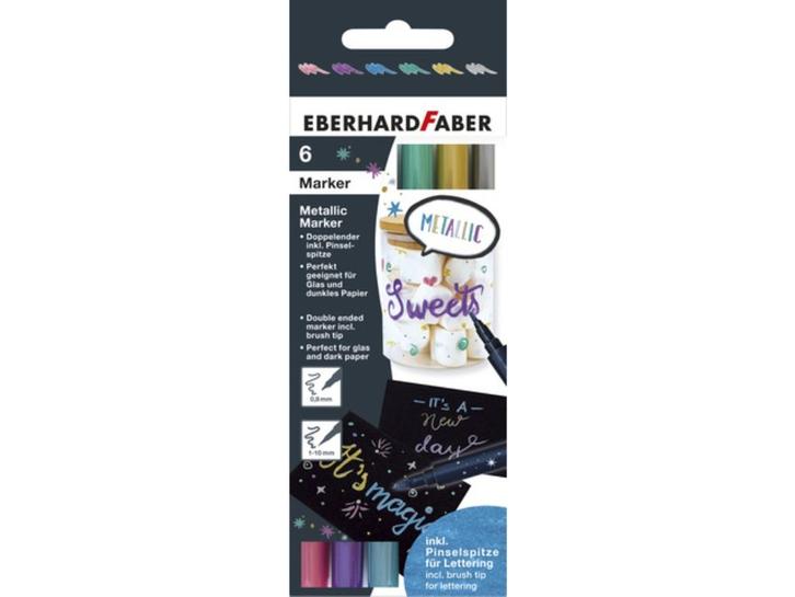 Cadeautip: Metallic markers van Faber Castell, Hobby en Vrije tijd, Tekenen, Nieuw, Potlood of Stift, Ophalen of Verzenden