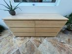 Ikea MALM Ladekast 6 lades, gelazuurd eikenfineer, 160x78 cm, Ophalen, Overige materialen, Gebruikt, 5 laden of meer