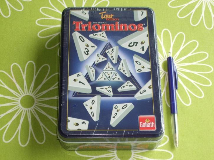 Nieuw in seal: Triominos - reiseditie, Hobby en Vrije tijd, Gezelschapsspellen | Overige, Nieuw, Een of twee spelers, Drie of vier spelers