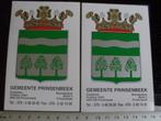 2x sticker gemeente plaats prinsenbeek logo embleem wapen, Verzamelen, Verzenden, Zo goed als nieuw, Overige typen