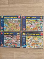 4 leuke Jan van Haasteren puzzels 1500 stukjes, Ophalen of Verzenden, 500 t/m 1500 stukjes, Zo goed als nieuw