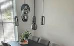 Hanglamp met 6 lichtpunten, rookglas, Huis en Inrichting, Lampen | Hanglampen, Ophalen, Zo goed als nieuw, Glas, Minder dan 50 cm