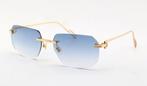 Cartier C-shape met blauwe glazen | €90, Sieraden, Tassen en Uiterlijk, Zonnebrillen en Brillen | Heren, Ophalen of Verzenden