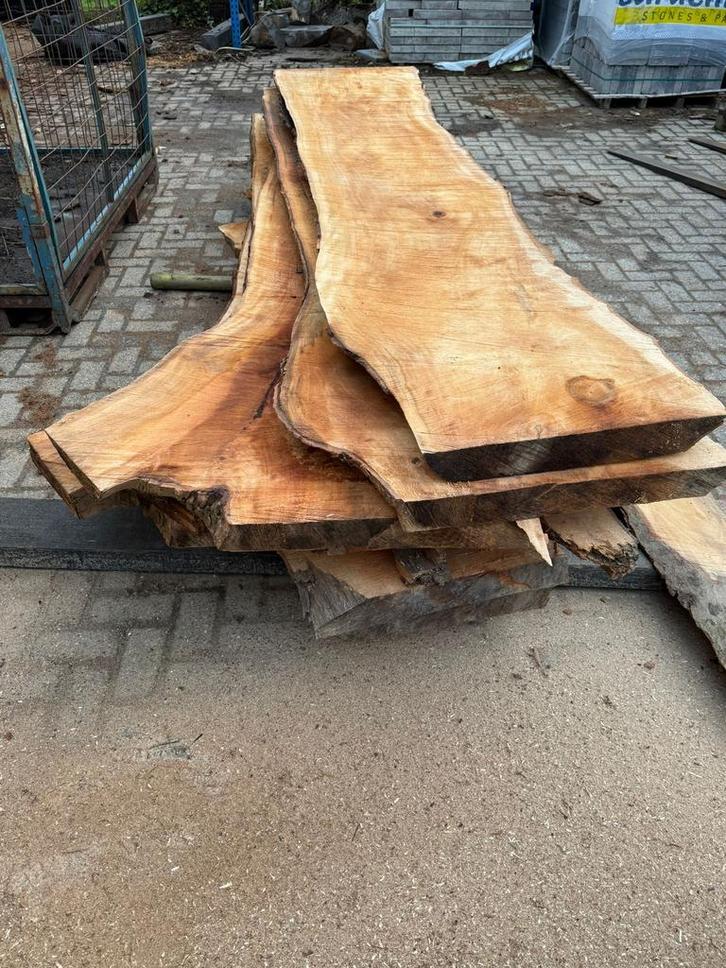Plantaan Tafelblad - Uniek stuk!, Doe-het-zelf en Verbouw, Hout en Planken, Gebruikt, Plank, Overige houtsoorten, Minder dan 200 cm