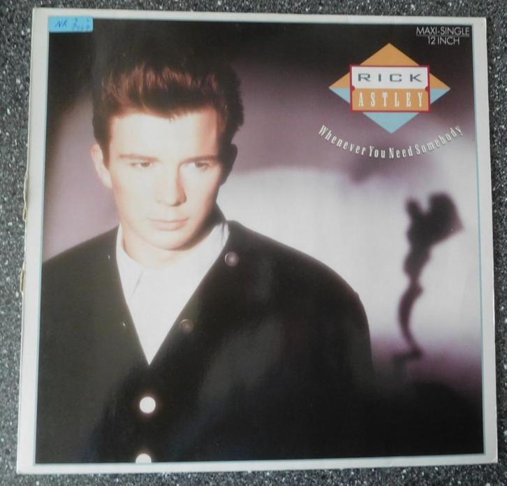 MAXI Rick Astley - whenever you need (DE 1987) (vanaf € 4,00, Cd's en Dvd's, Vinyl | Pop, Zo goed als nieuw, 1980 tot 2000, 12 inch