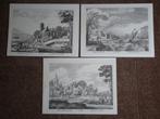 vintage repro’s 17e-eeuwse gravures Nederlandse landschappen, Antiek en Kunst, Verzenden