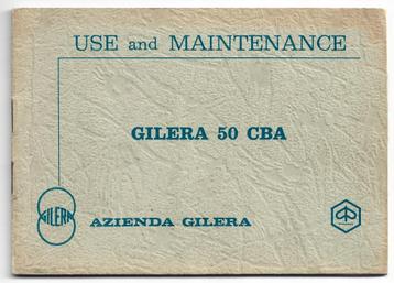 Gilera 50 CBA manual handleiding Holland model (7429z) beschikbaar voor biedingen